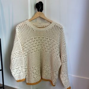 MOTHER knit sweater. Super pretty L